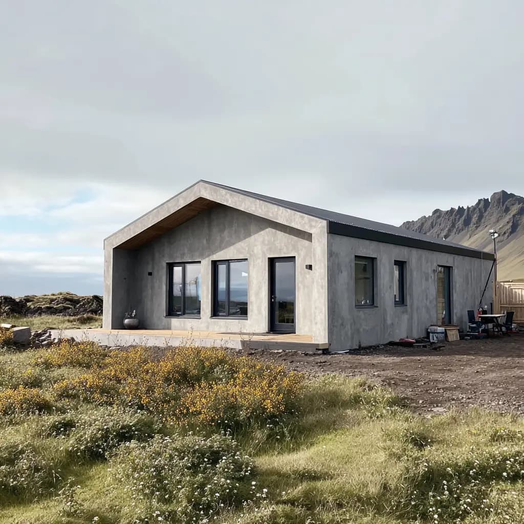 Regular house with HVAC system